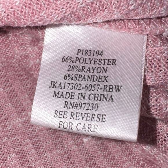 Almost Famous pink v neck top women’s size XL - Picture 7 of 9